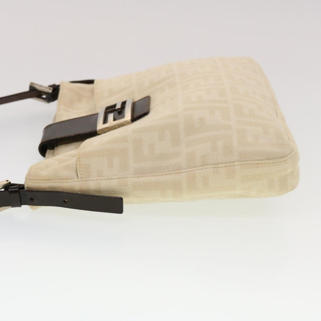 FENDI Zucca Canvas Mamma Baguette Shoulder Bag Beige  yk7171