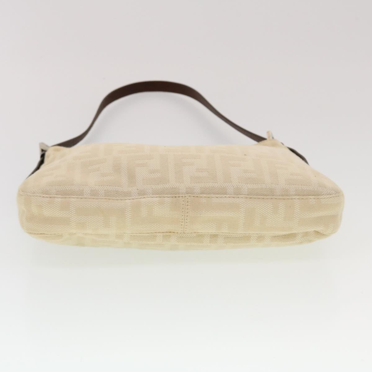 FENDI Zucca Canvas Mamma Baguette Shoulder Bag Beige  yk7171