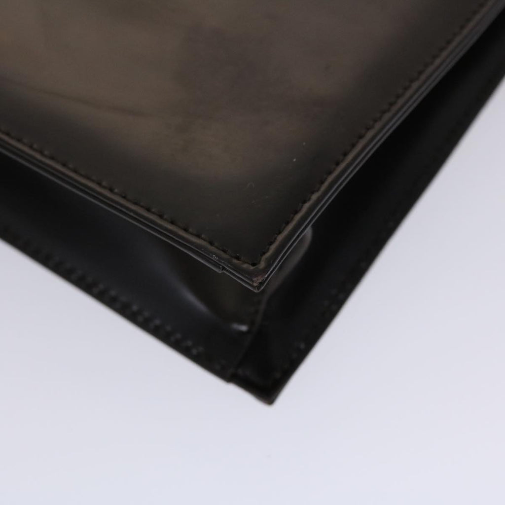 GUCCI Shoulder Bag Patent leather Brown  yk7420