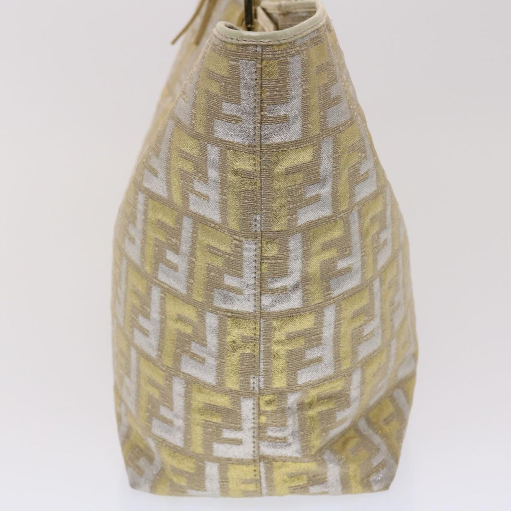 FENDI Zucca Canvas Tote Bag Gold Tone  yk7698B