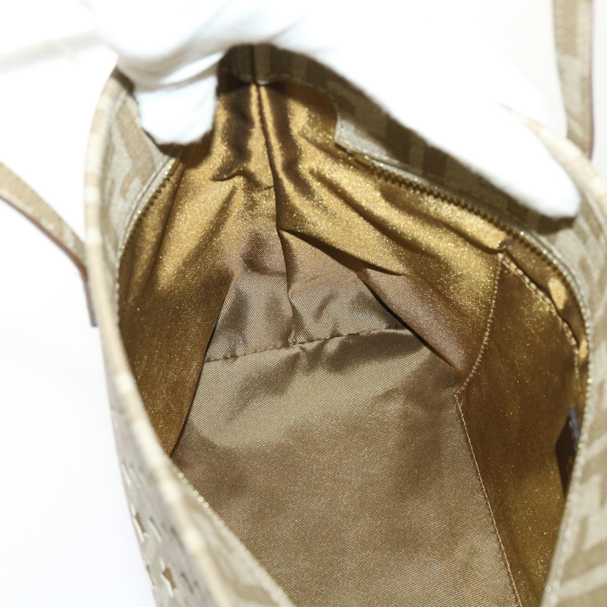 FENDI Zucca Canvas Star Tote Bag Gold Tone  yk7700B