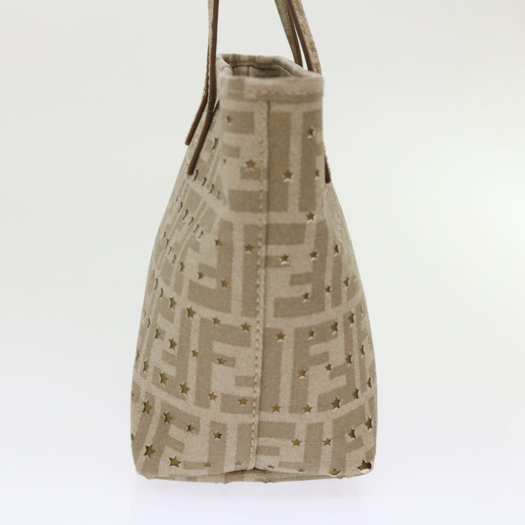 FENDI Zucca Canvas Star Tote Bag Gold Tone  yk7700B