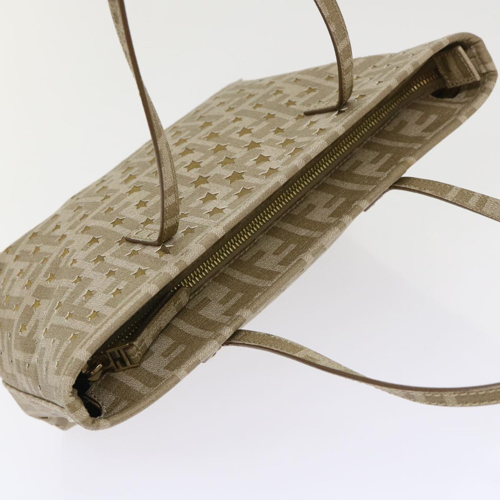 FENDI Zucca Canvas Star Tote Bag Gold Tone  yk7700B