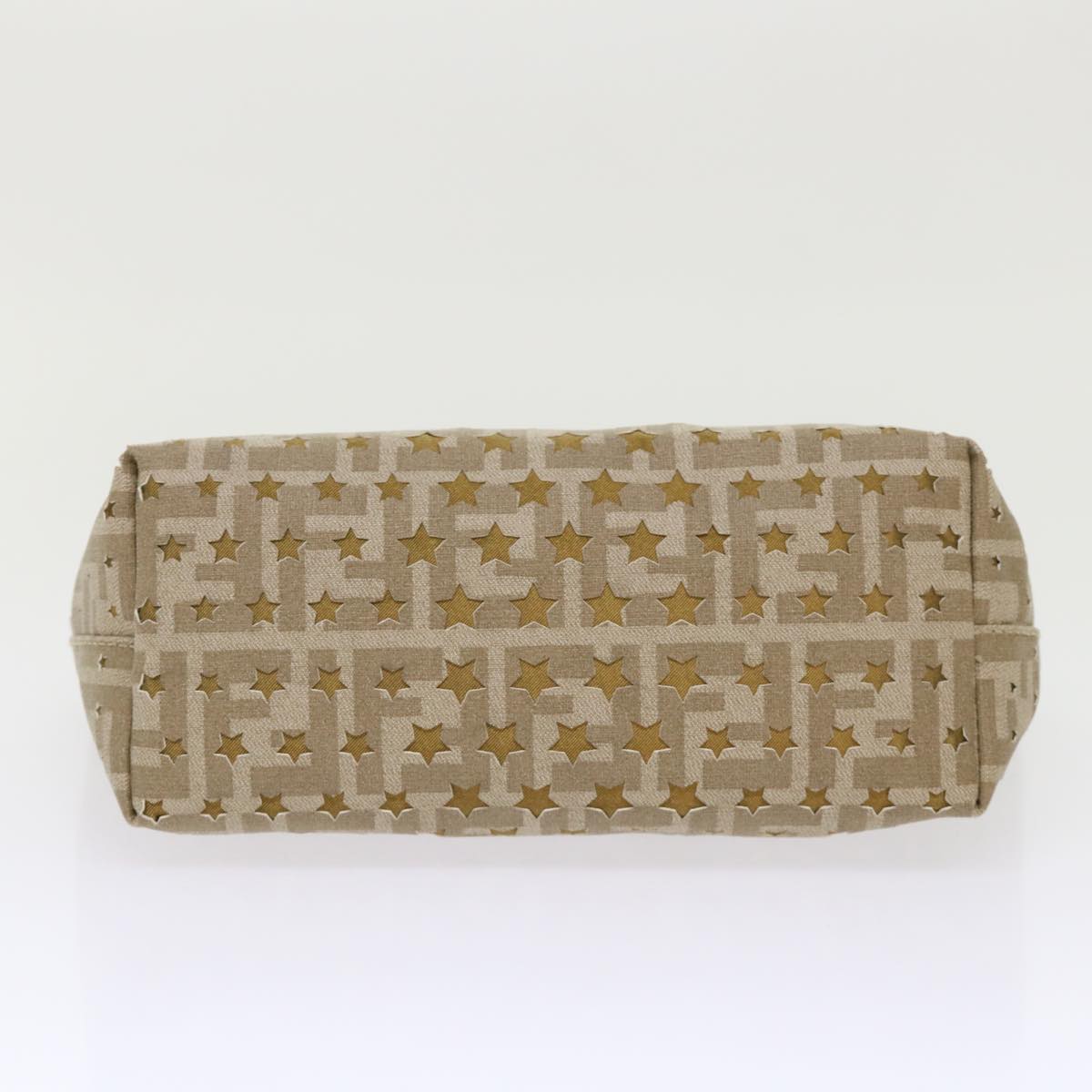 FENDI Zucca Canvas Star Tote Bag Gold Tone  yk7700B