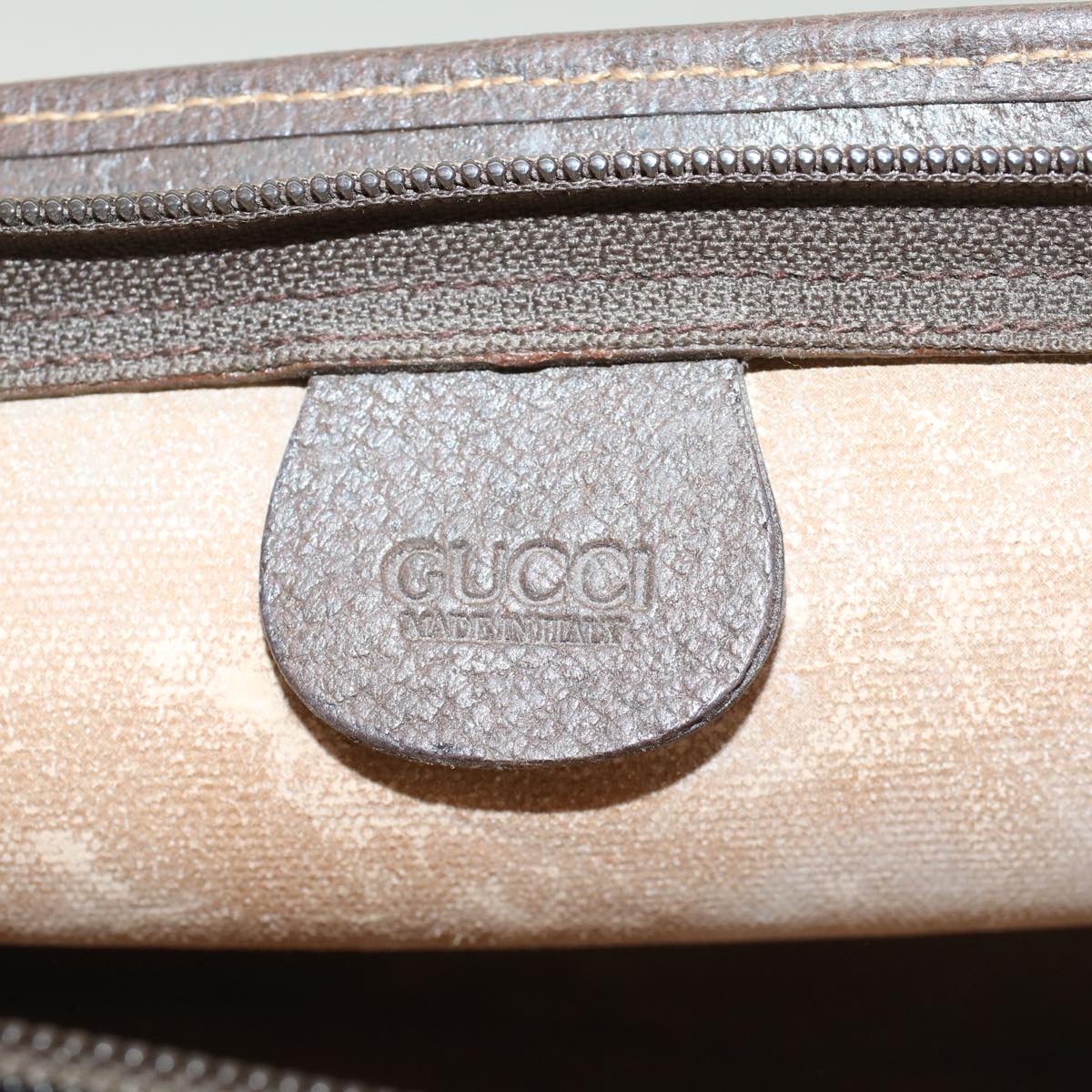 GUCCI GG Canvas Clutch Bag PVC Leather Beige 014.122.6063.4021  yk7734