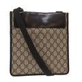 GUCCI GG Canvas Shoulder Bag PVC Leather Beige 27639  yk7766