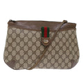 GUCCI GG Canvas Web Sherry Line Shoulder Bag Beige Red 904.02.026  yk7967