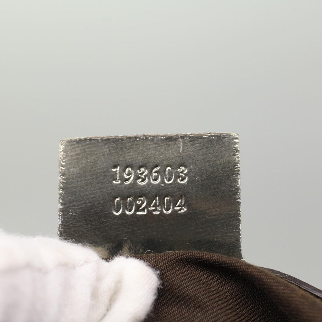 GUCCI GG Canvas Boston Bag PVC Leather Beige 193603  yk7999B