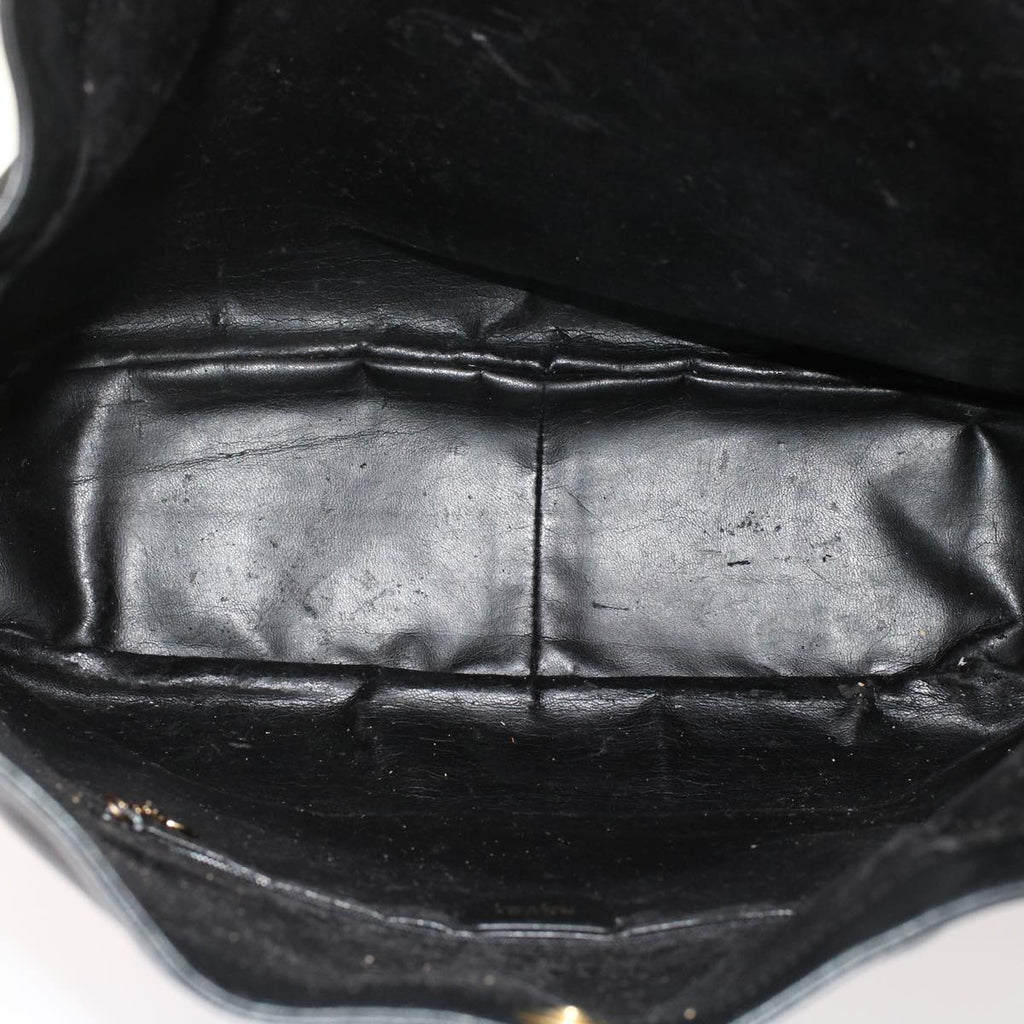 GUCCI Bamboo Shoulder Bag Leather 2way Black 001.2058.1577.0  yk8007B