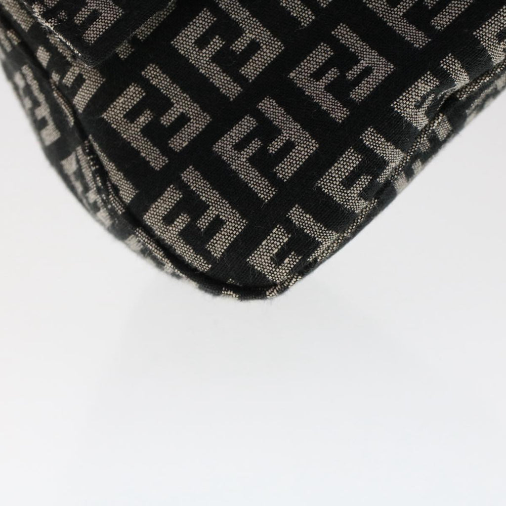 FENDI Zucchino Canvas Mini mamma bucket Hand Bag Black  yk8027