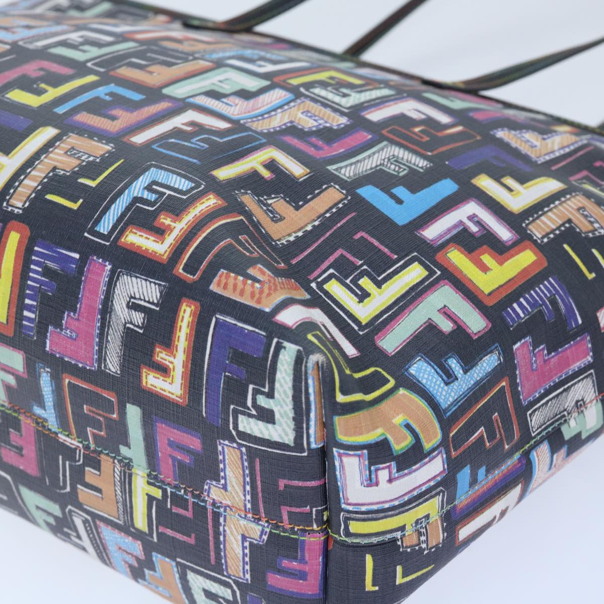 FENDI Zucca Canvas Tote Bag Multicolor 8BH185  yk8065
