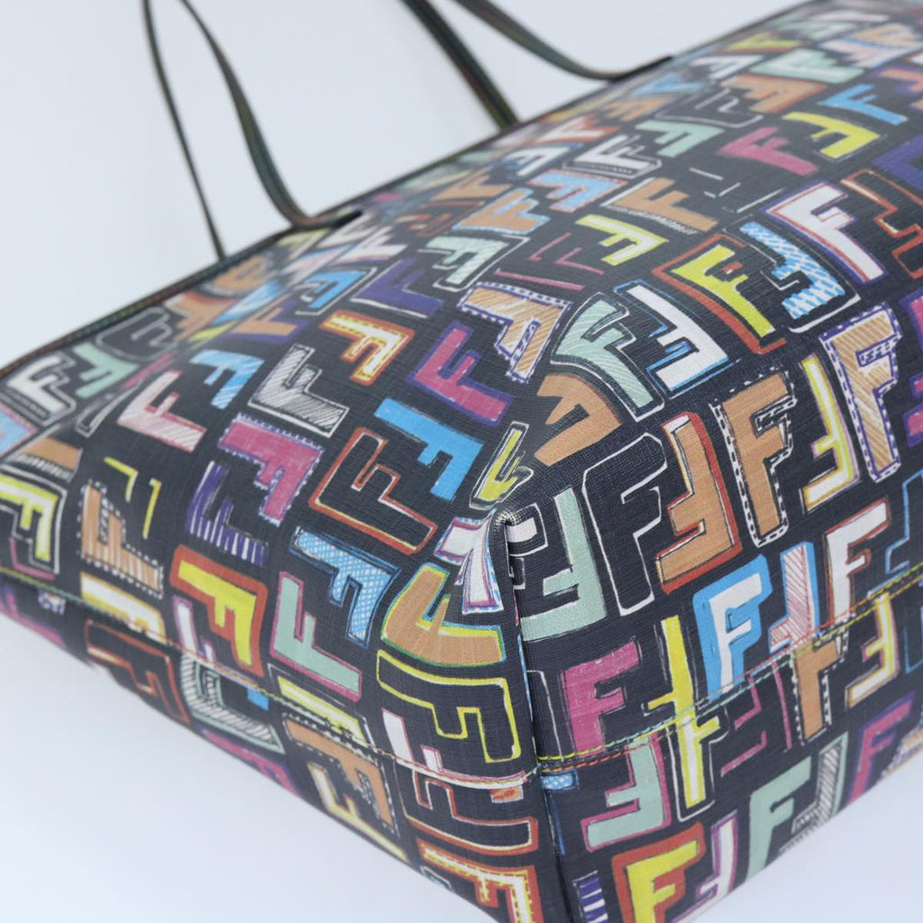 FENDI Zucca Canvas Tote Bag Multicolor 8BH185  yk8065