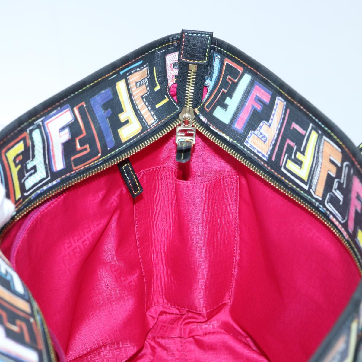 FENDI Zucca Canvas Tote Bag Multicolor 8BH185  yk8065