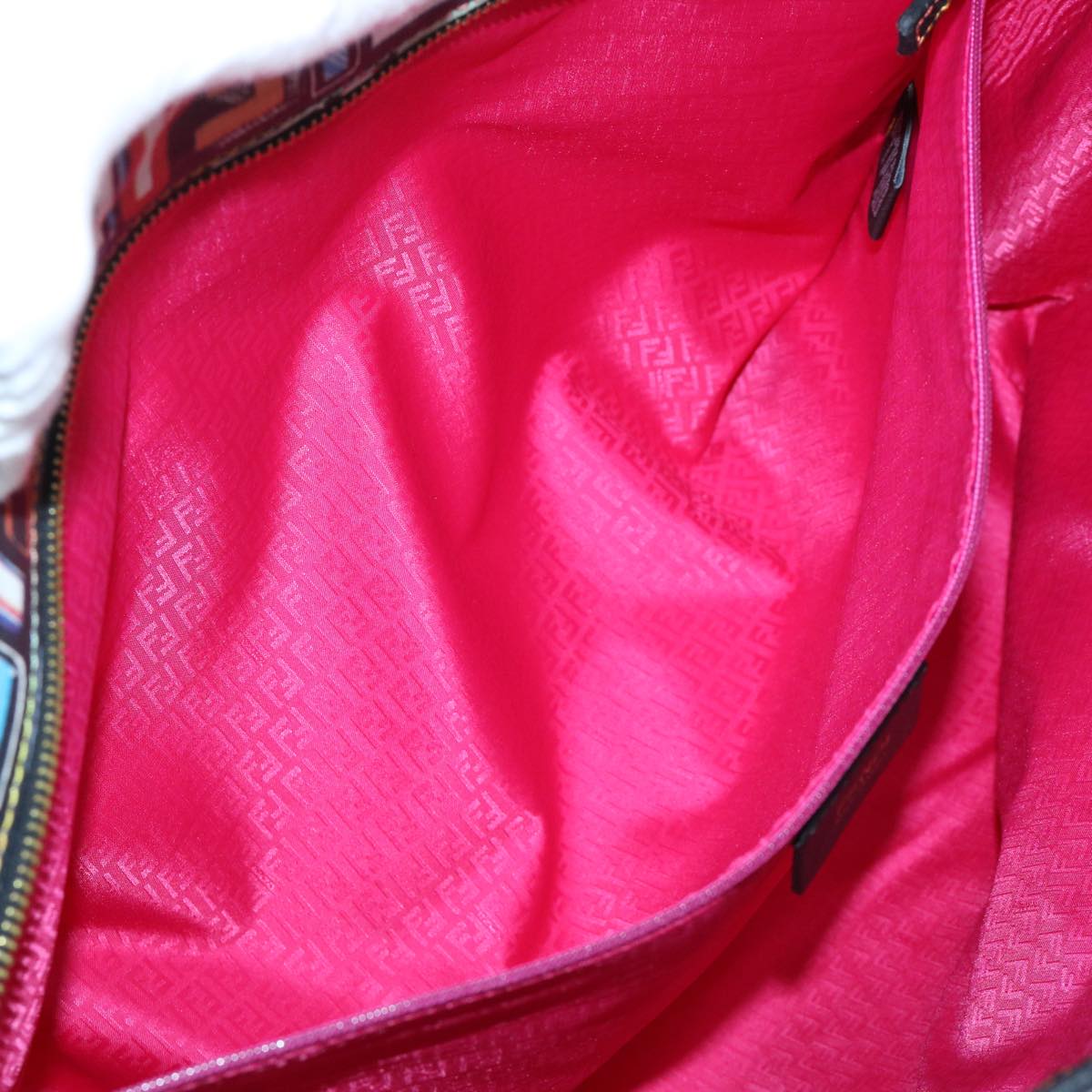 FENDI Zucca Canvas Tote Bag Multicolor 8BH185  yk8065