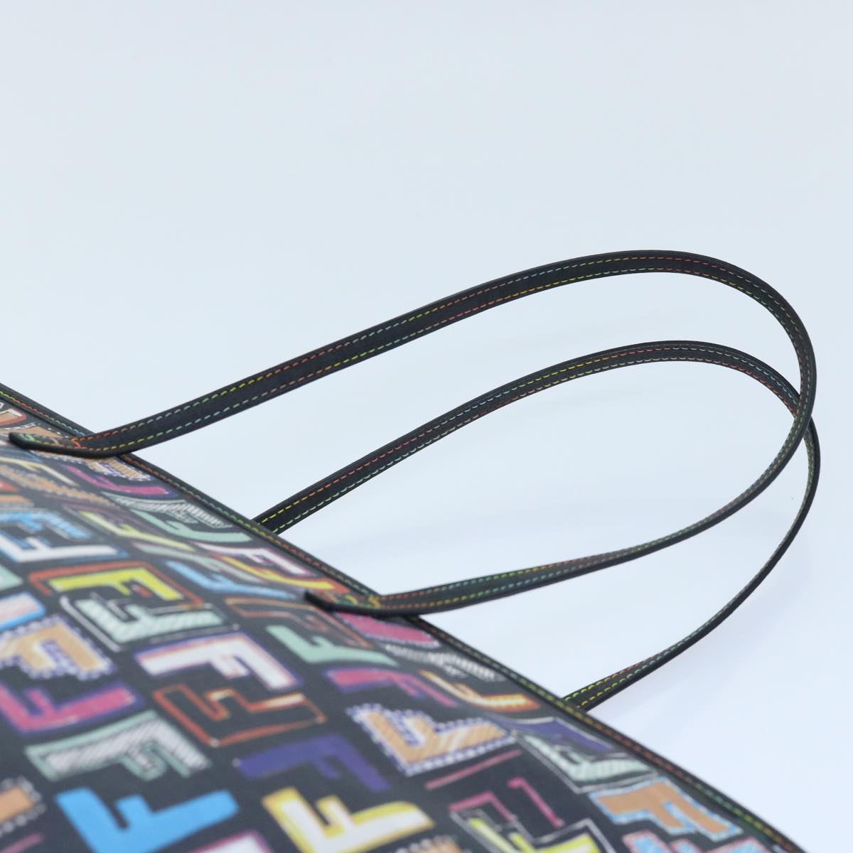 FENDI Zucca Canvas Tote Bag Multicolor 8BH185  yk8065