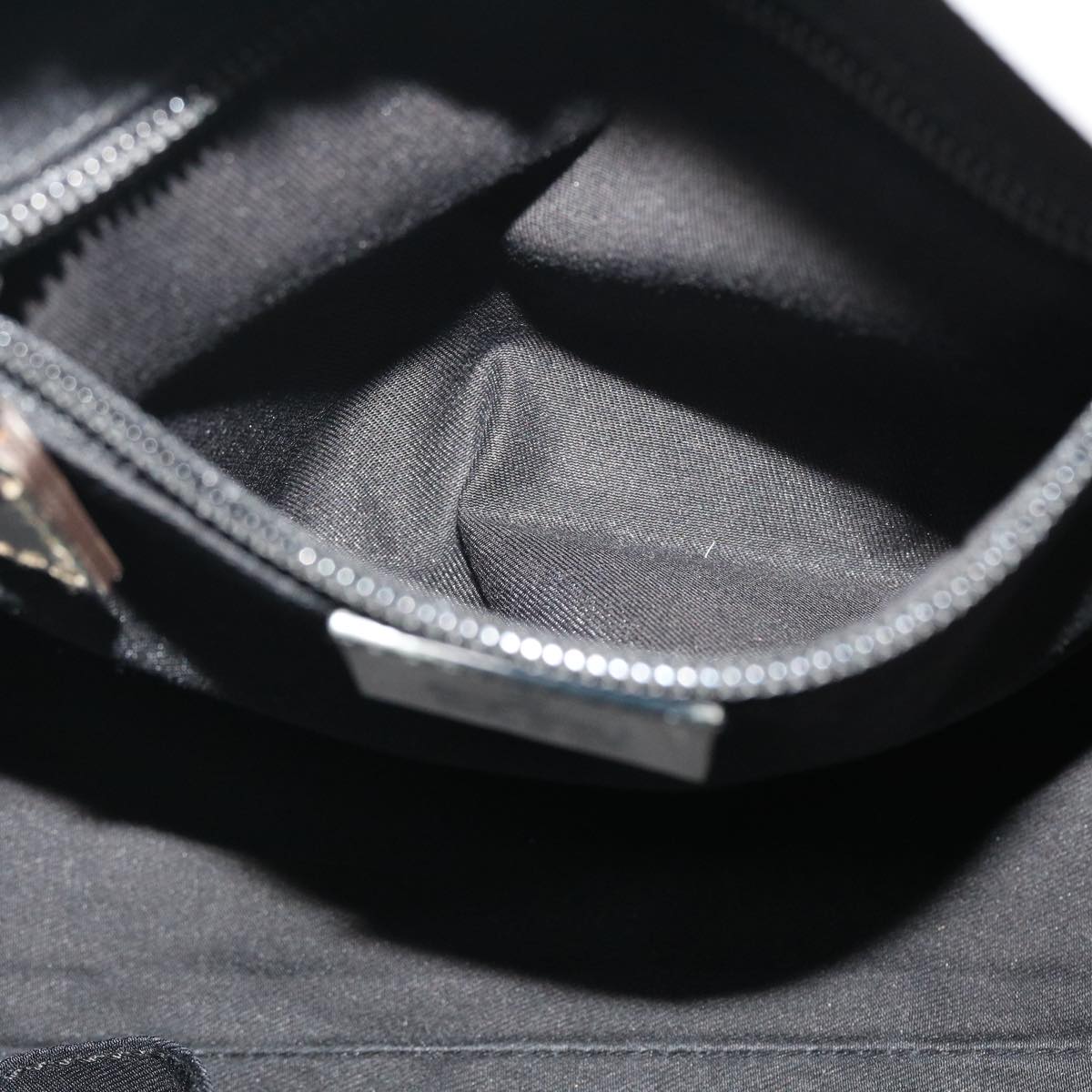 GUCCI GG Canvas Sherry Line Tote Bag Silver Blue gray 131223  yt974